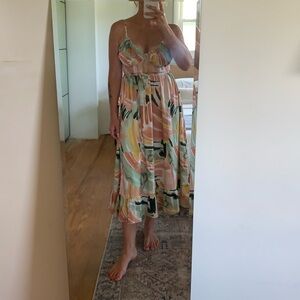 NWT Simplee Apparel Multi Color Maxi Dress— Size Medium